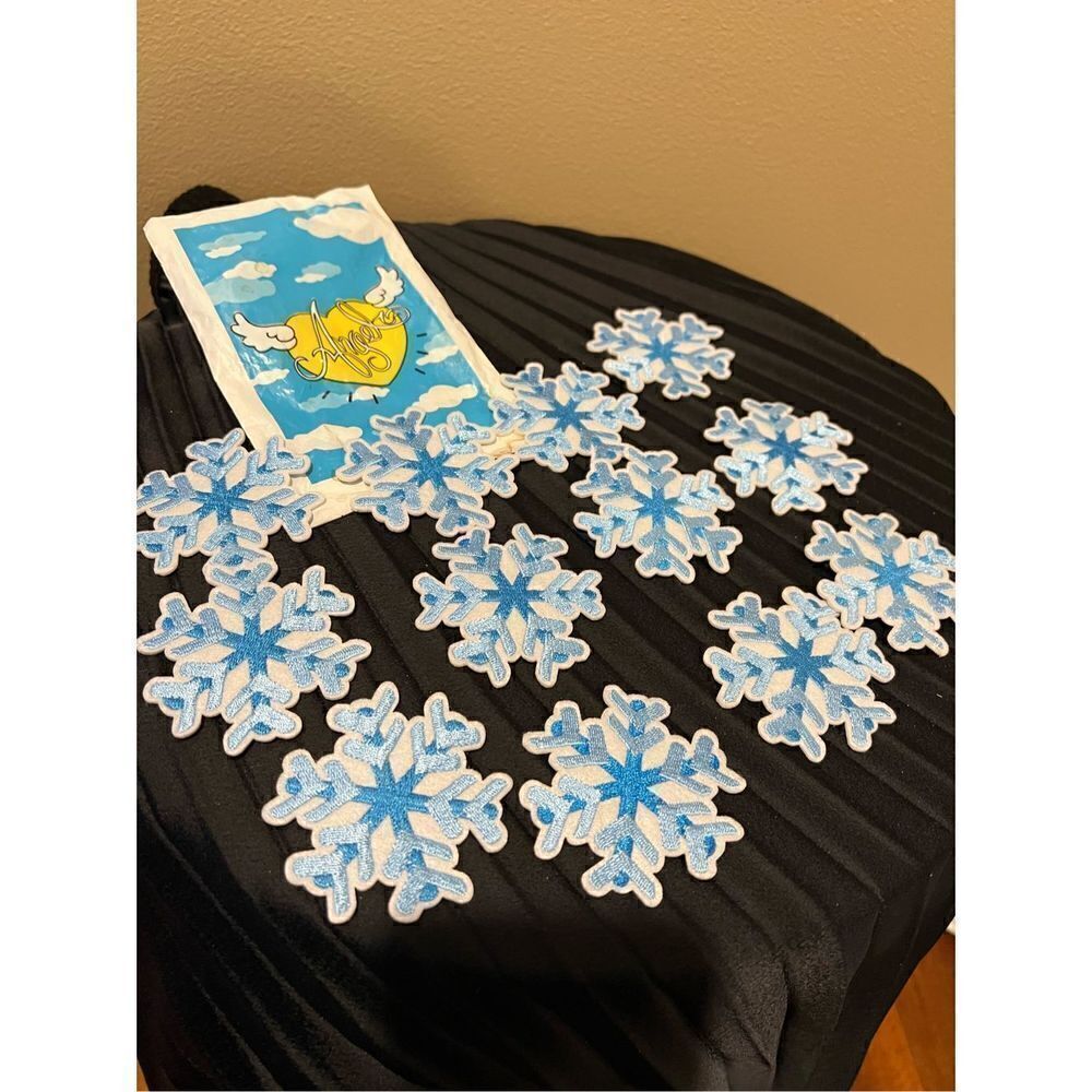New Set of 12 snowflake patches